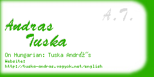 andras tuska business card